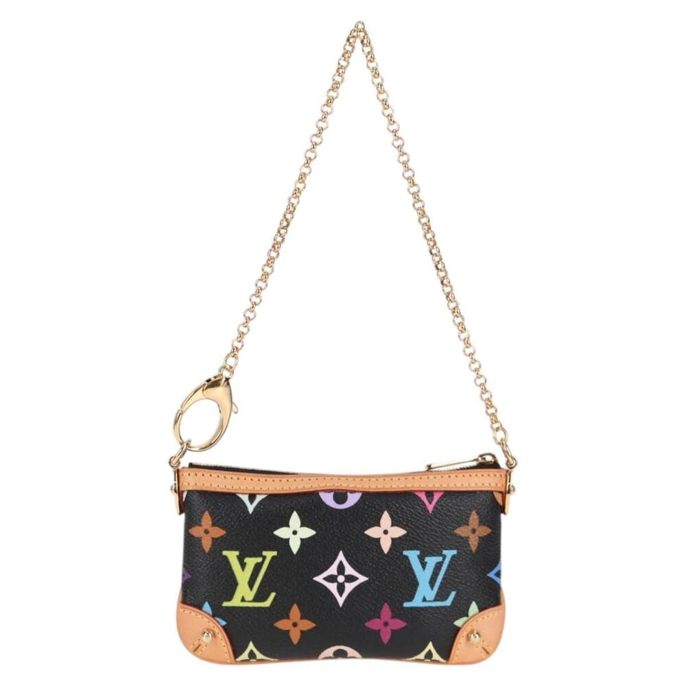 Louis Vuitton Monogram Multicolor Pochette Mira PM Pouch Black
